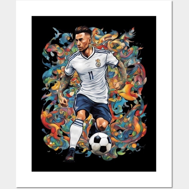 Football Soccer Graffiti Wall Art by animegirlnft